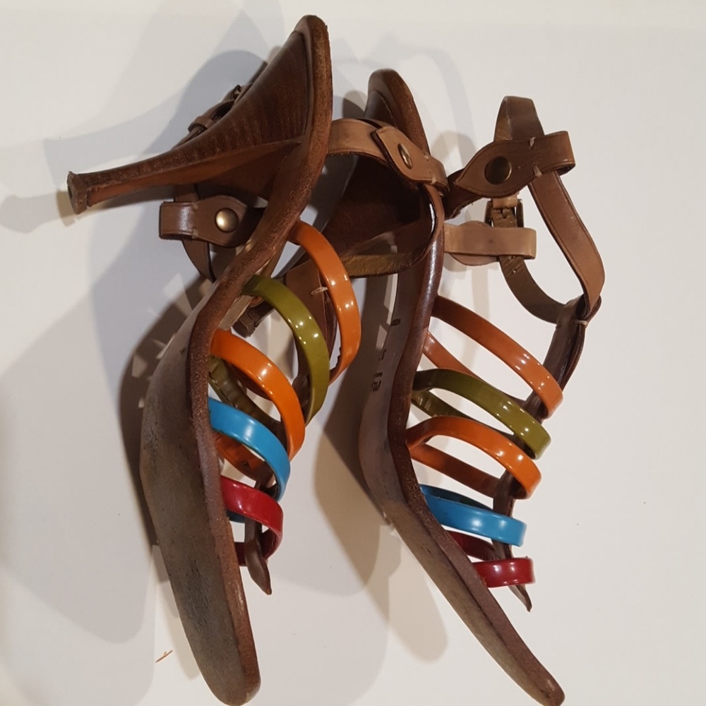*HOT TREND* Prada multi-color strappy sandal - Picture 5 of 8